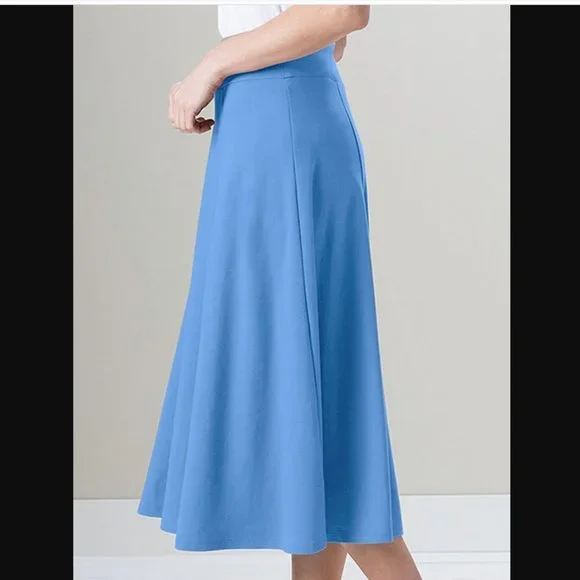 Appleseed’s Everyday Knit Long Skirt in Light Blue NEW - Picture 2 of 6